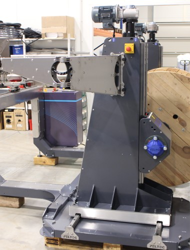 Cable, pipe, rope winder to drums